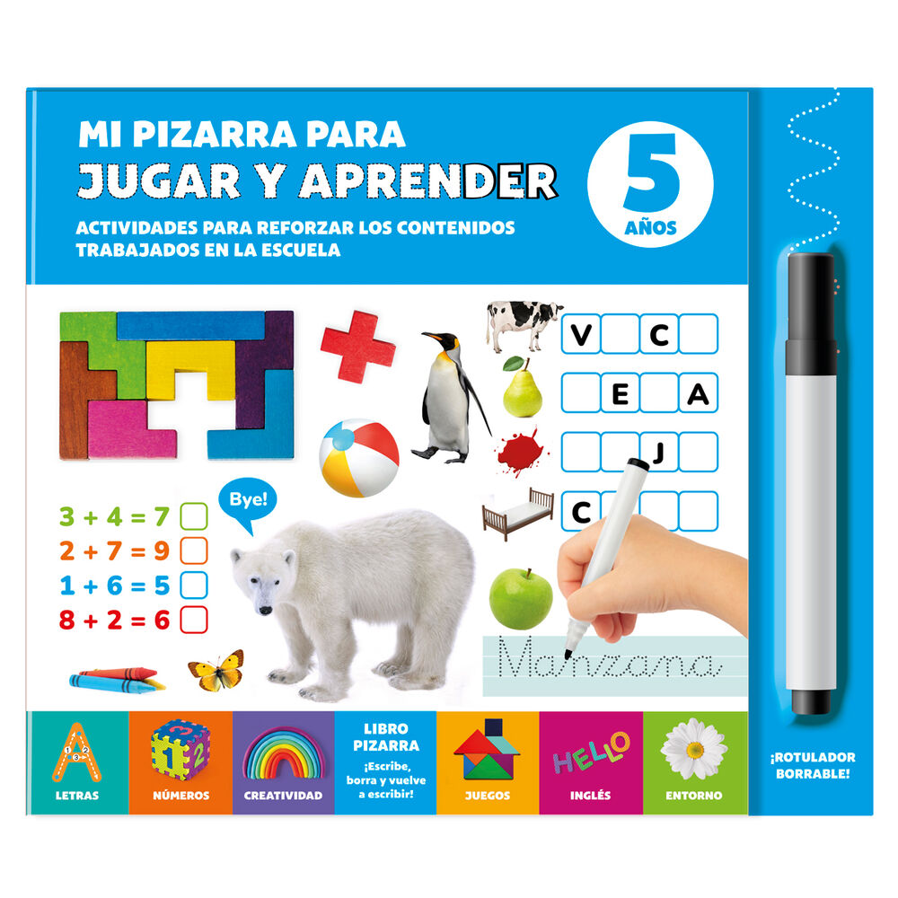 Imagen 1 - Mi Pizarra Para Jugar Y Aprender 5 Años Español