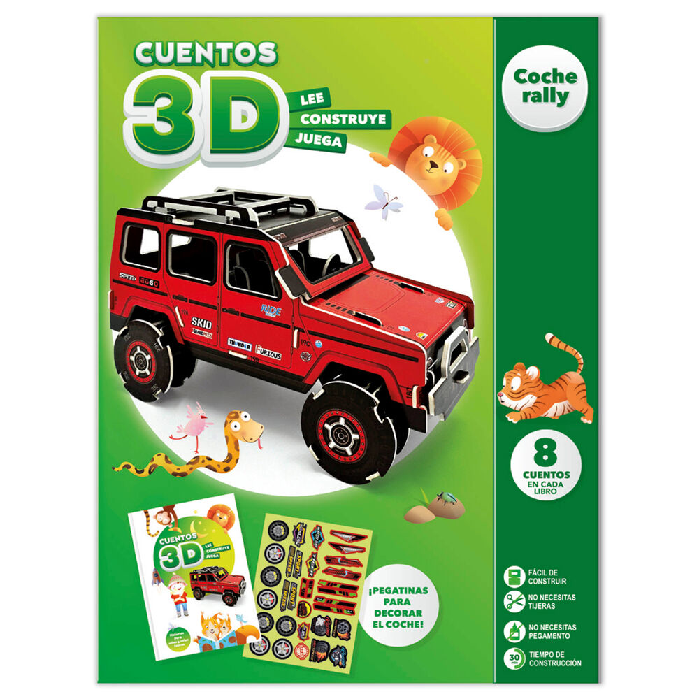 Imagen 1 - Cuento Imaginar Y Consruir 3D Coche Rally Español