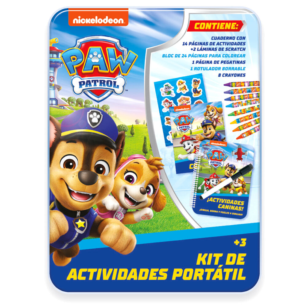Imagen 1 - Kit Actividades Portatil Patrulla Canina Paw Patrol Español