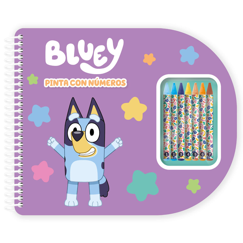 Imagen 1 - Libreta Pinta Con Numeros Bluey