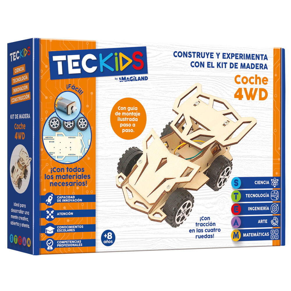 Imagen 1 - Maqueta Coche 4Wd Madera