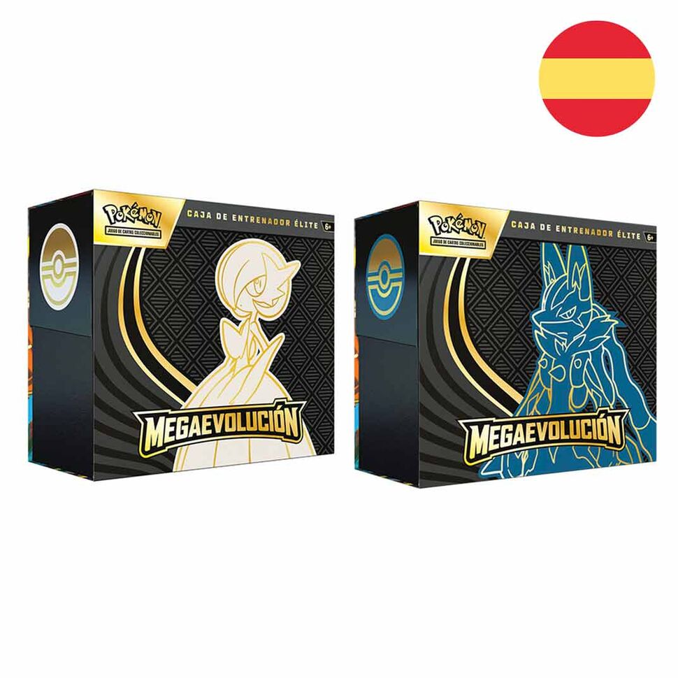 Imagen 1 - Estuche Juego Cartas Coleccionables Entrenador Elite Mega Evolucion Pokemon Español Surtido