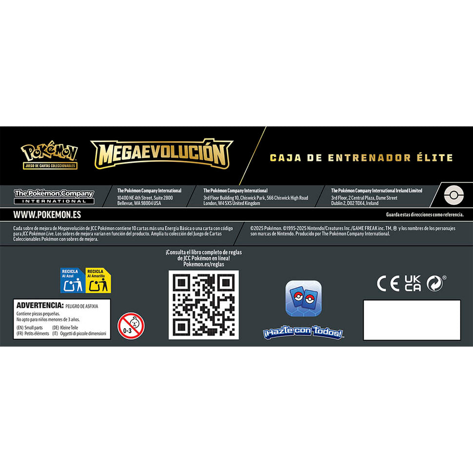 Imagen 3 - Estuche Juego Cartas Coleccionables Entrenador Elite Mega Evolucion Pokemon Español Surtido