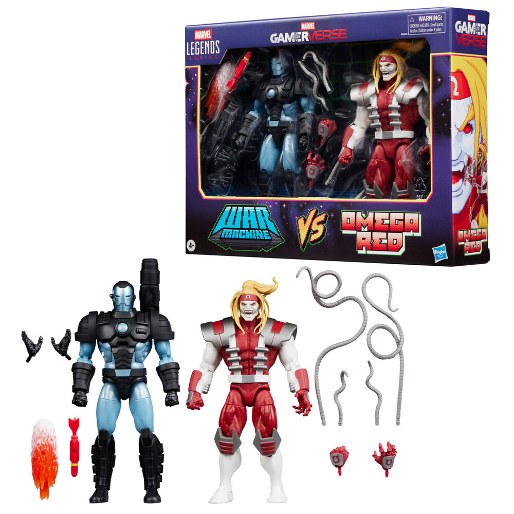 Imagen 2 - Blister 2 Figuras Marvel's War Machine Vs Marvel's Omega Red Gamerverse Marvel Legends Series 15Cm