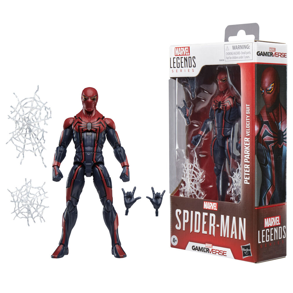 Imagen 2 - Figura Velocity Suit Peter Parker Spider-man Gamerverse Marvel Legends Series 15Cm
