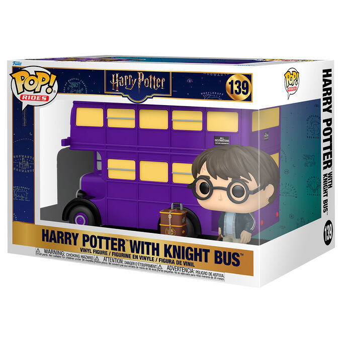 Imagen 1 - Figura Pop Rides Super Deluxe Harry Potter - Harry Potter With Knight Bus