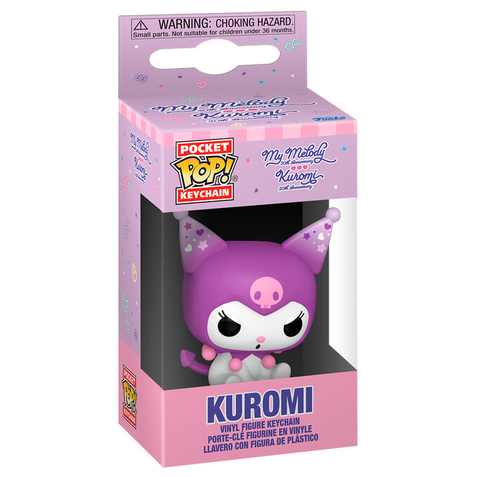 Imagen 1 - Llavero Pocket Pop Hello Kitty 20Th Anniversary Kuromi Grumpy