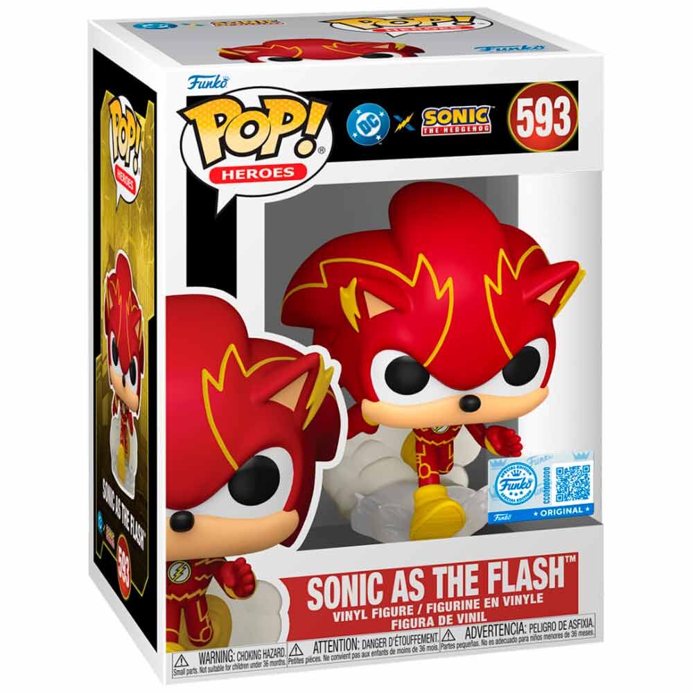 Imagen 1 - Figura Pop Sonic The Hedgehog Dc Comics Sonic As The Flash Exclusive