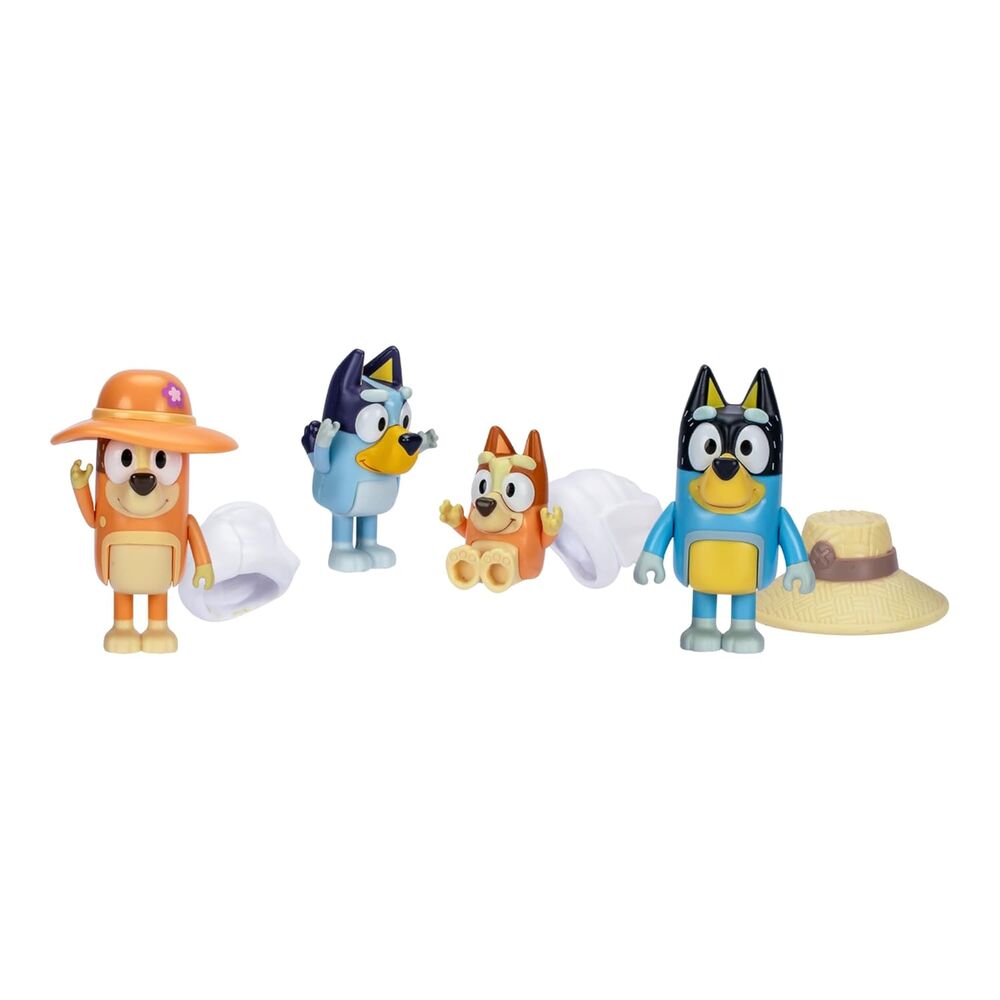 Imagen 3 - Blister 4 Figuras Familia Viaje Bluey
