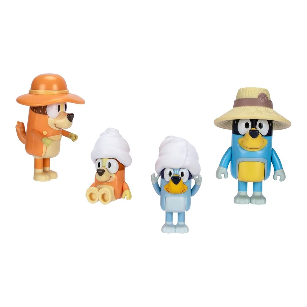 Imagen 4 - Blister 4 Figuras Familia Viaje Bluey