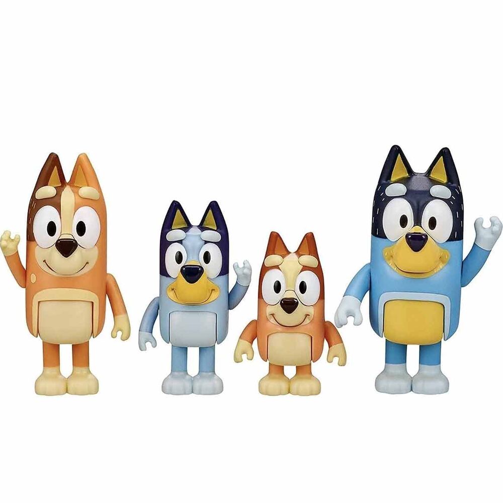 Imagen 1 - Blister 4 Figuras Familia Bluey