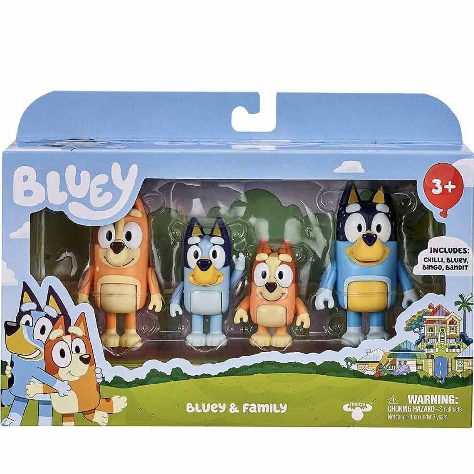 Imagen 2 - Blister 4 Figuras Familia Bluey