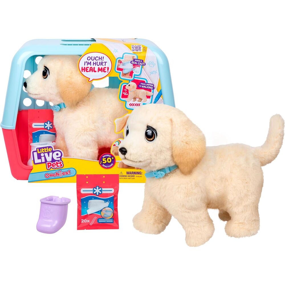 Imagen 2 - Peluche Perro Cooper The Retriever Ouchies Little Live Pets