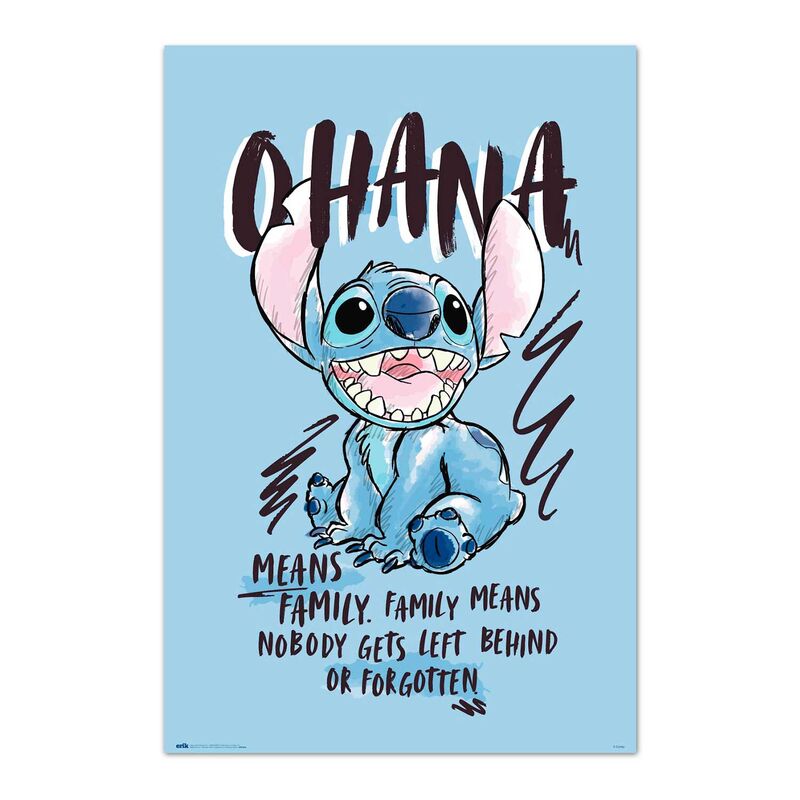Imagen 1 - Poster Ohana Stitch Disney