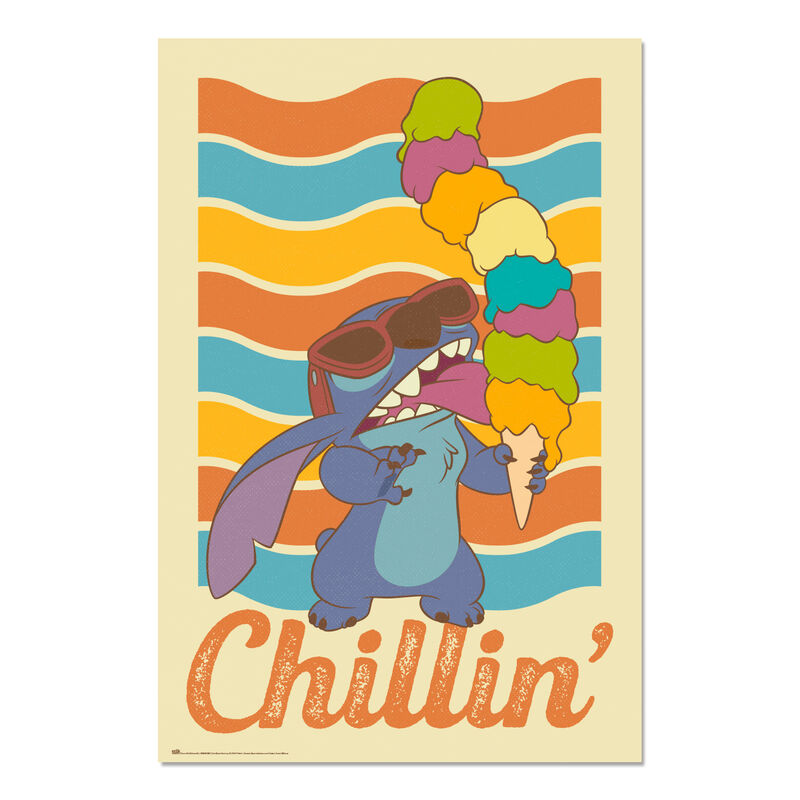 Imagen 1 - Poster Chillin Stitch Disney