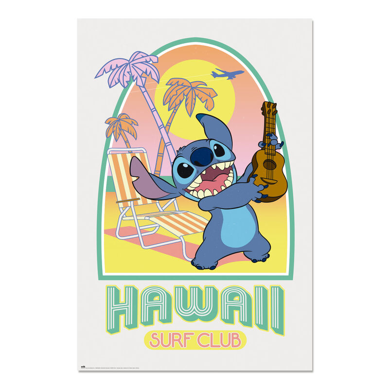 Imagen 2 - Poster Hawaii Club Surf Stitch Disney