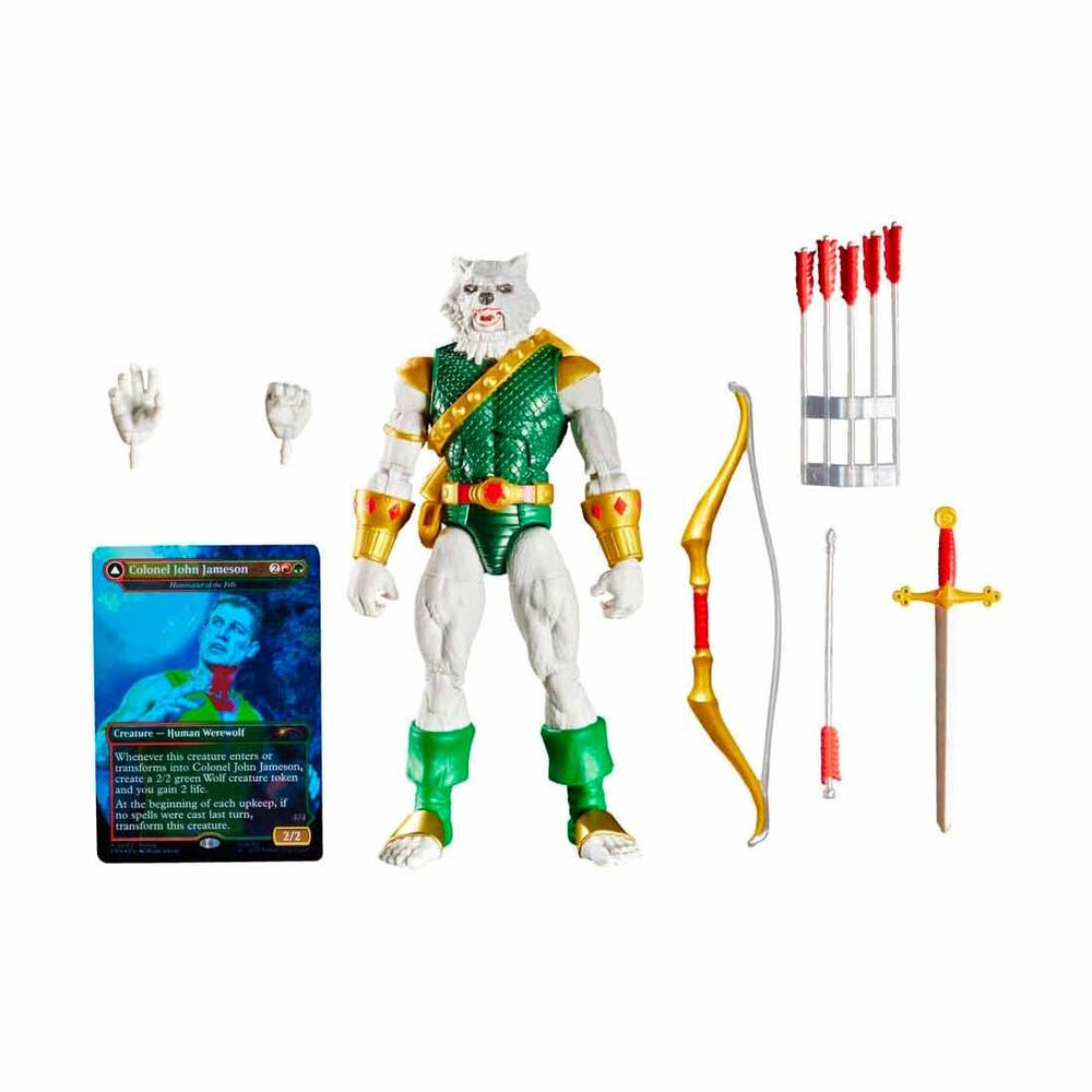 Imagen 2 - Figura Man-wolf Magic The Gathering Spider-man Marvel 15Cm