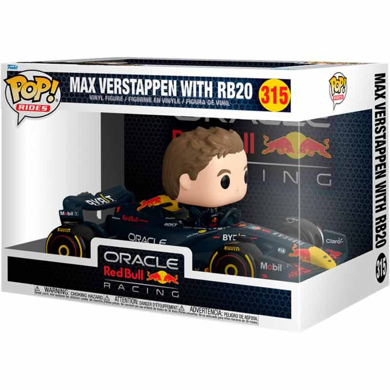 Imagen 2 - Figura Pop Rides Super Deluxe Racing Oracle Red Bull Max Verstappen With Rb20