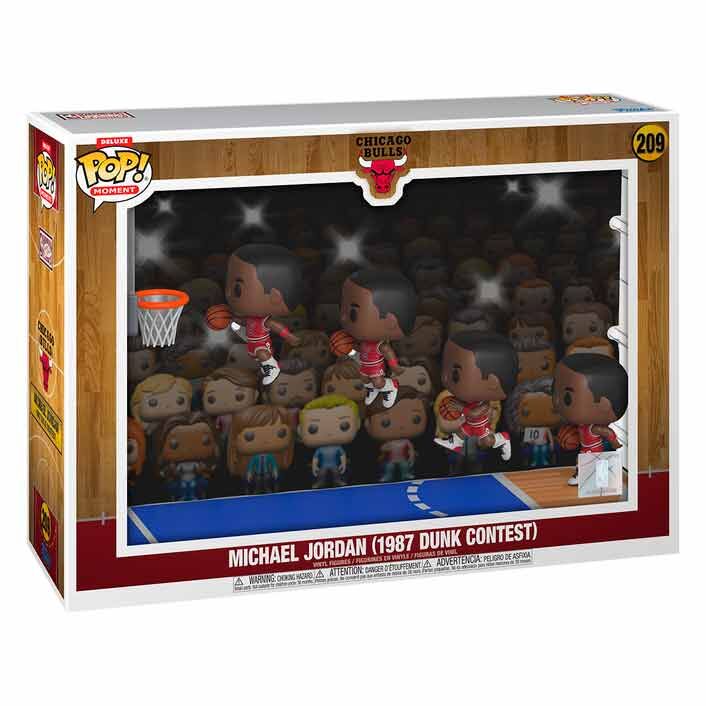 Imagen 1 - Figura Pop Moments Deluxe Chicago Bulls Michael Jordan 1987 Dunk Contest
