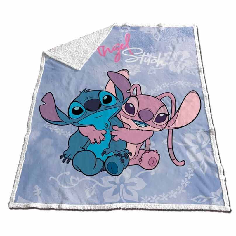 Imagen 1 - Manta Coralina Sherpa Angel & Stitch Disney 130X170cm