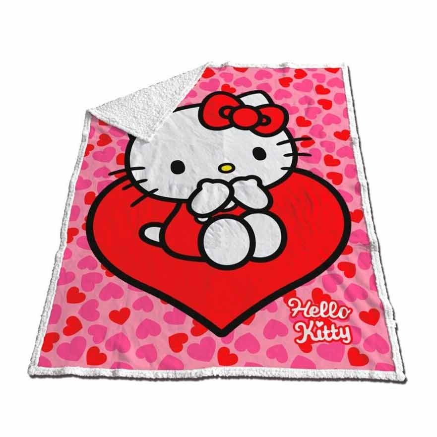 Imagen 1 - Manta Coralina Sherpa Hello Kitty 120X150cm