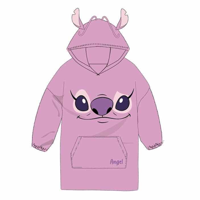 Imagen 1 - Bata Sudadera Oversize Angel Stitch Disney Adulto