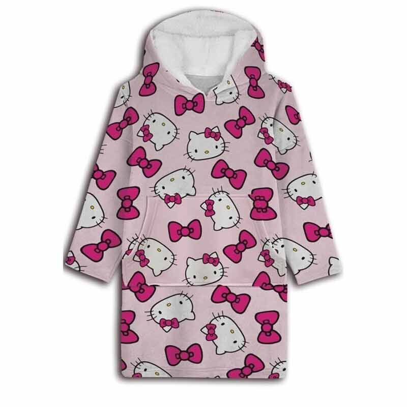 Imagen 1 - Bata Sudadera Oversize Hello Kitty Adulto