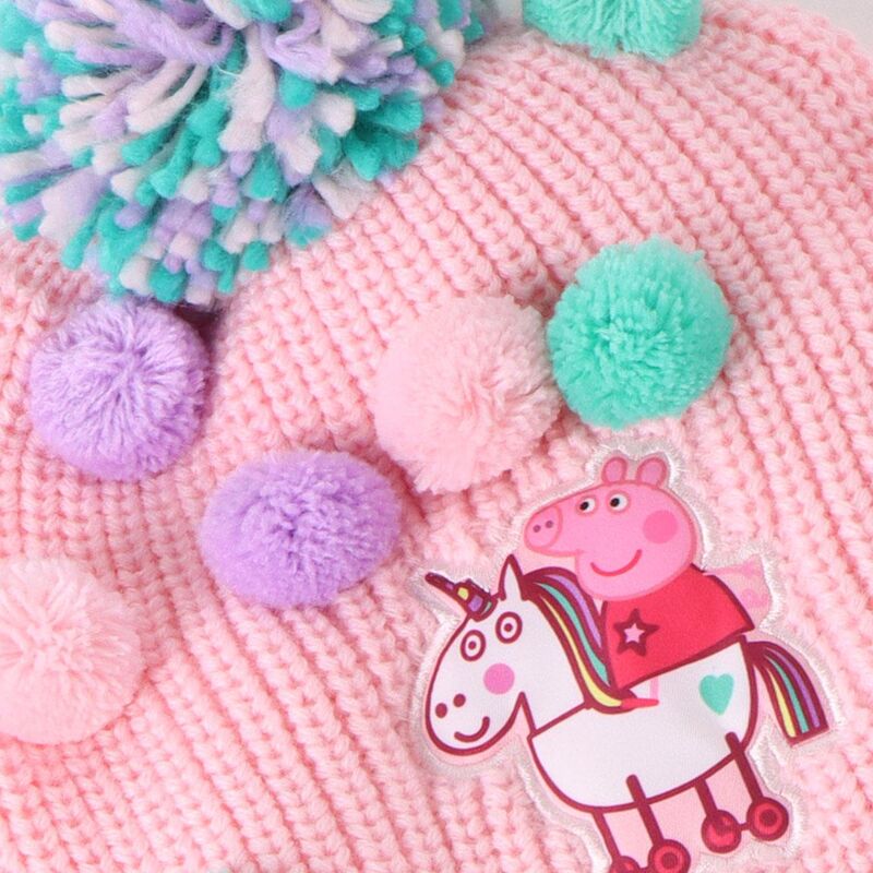 Imagen 5 - Conjunto Gorro Guantes Braga Cuello Peppa Pig