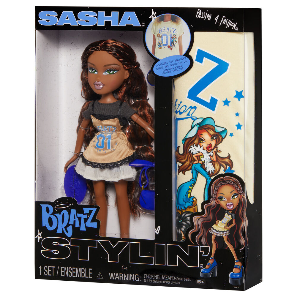 Imagen 1 - Muñeca Sasha Stylin + Camiseta Bratz