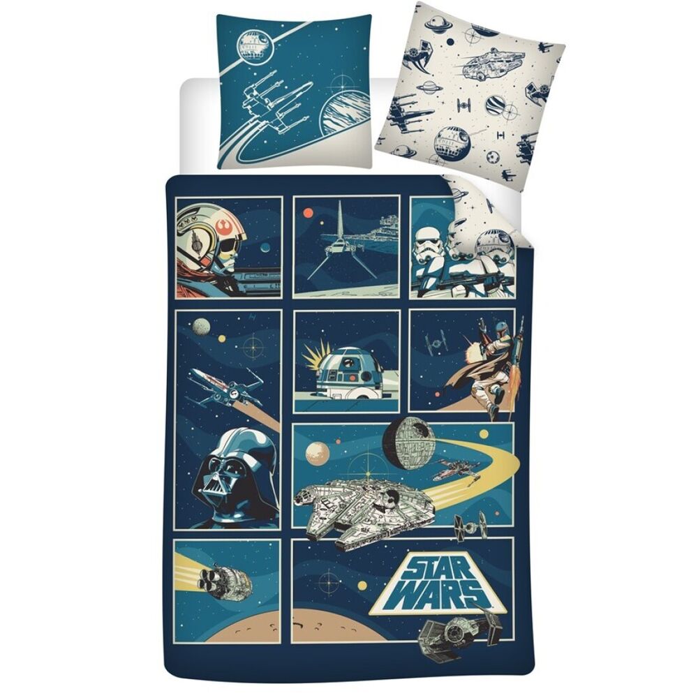 Imagen 1 - Funda Nordica Star Wars Cama 90Cm Algodon