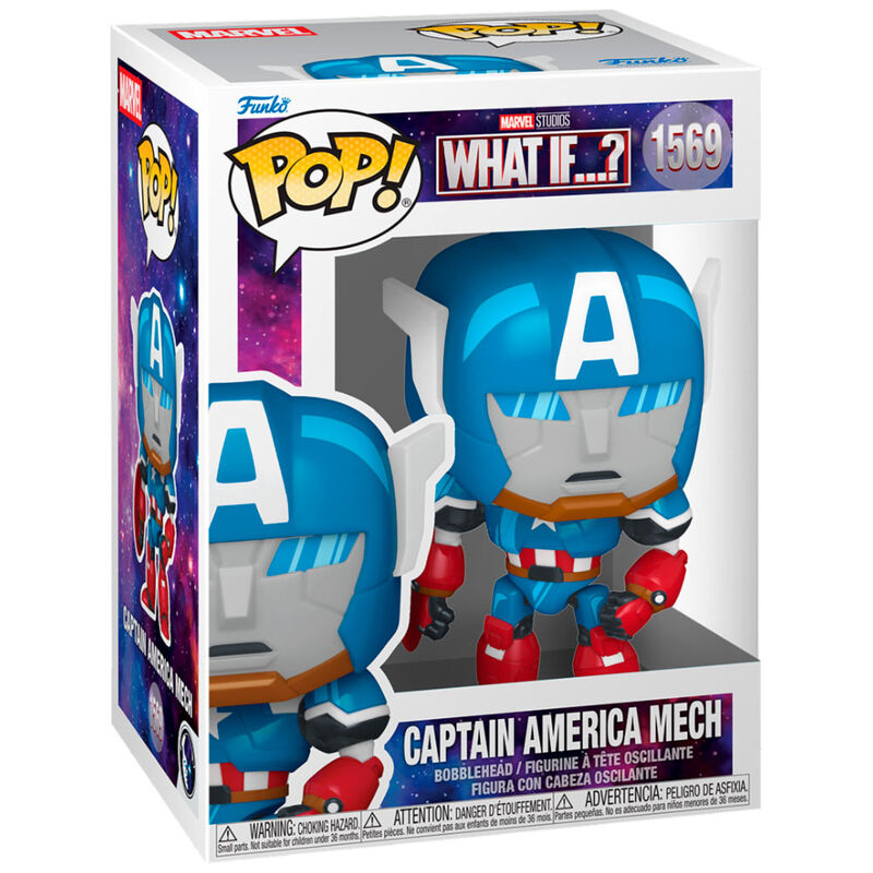 Imagen 1 - Figura Pop Marvel What If..? Capitan America Mech