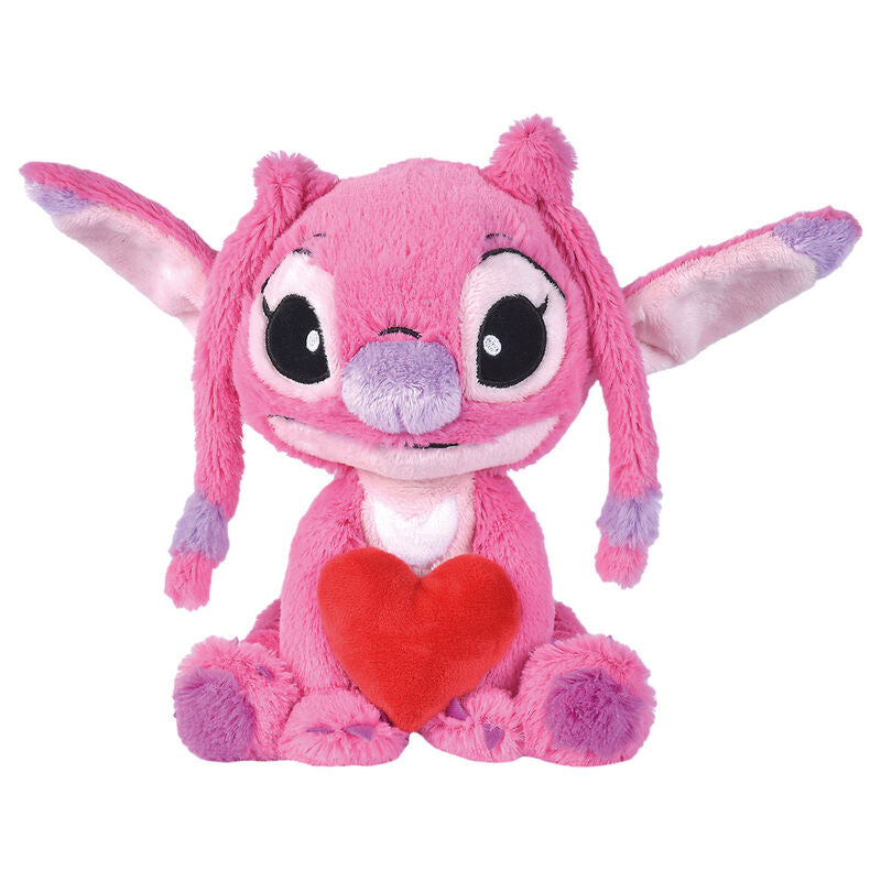 Imagen 1 - Peluche Corazon Angel Stitch Disney 25Cm