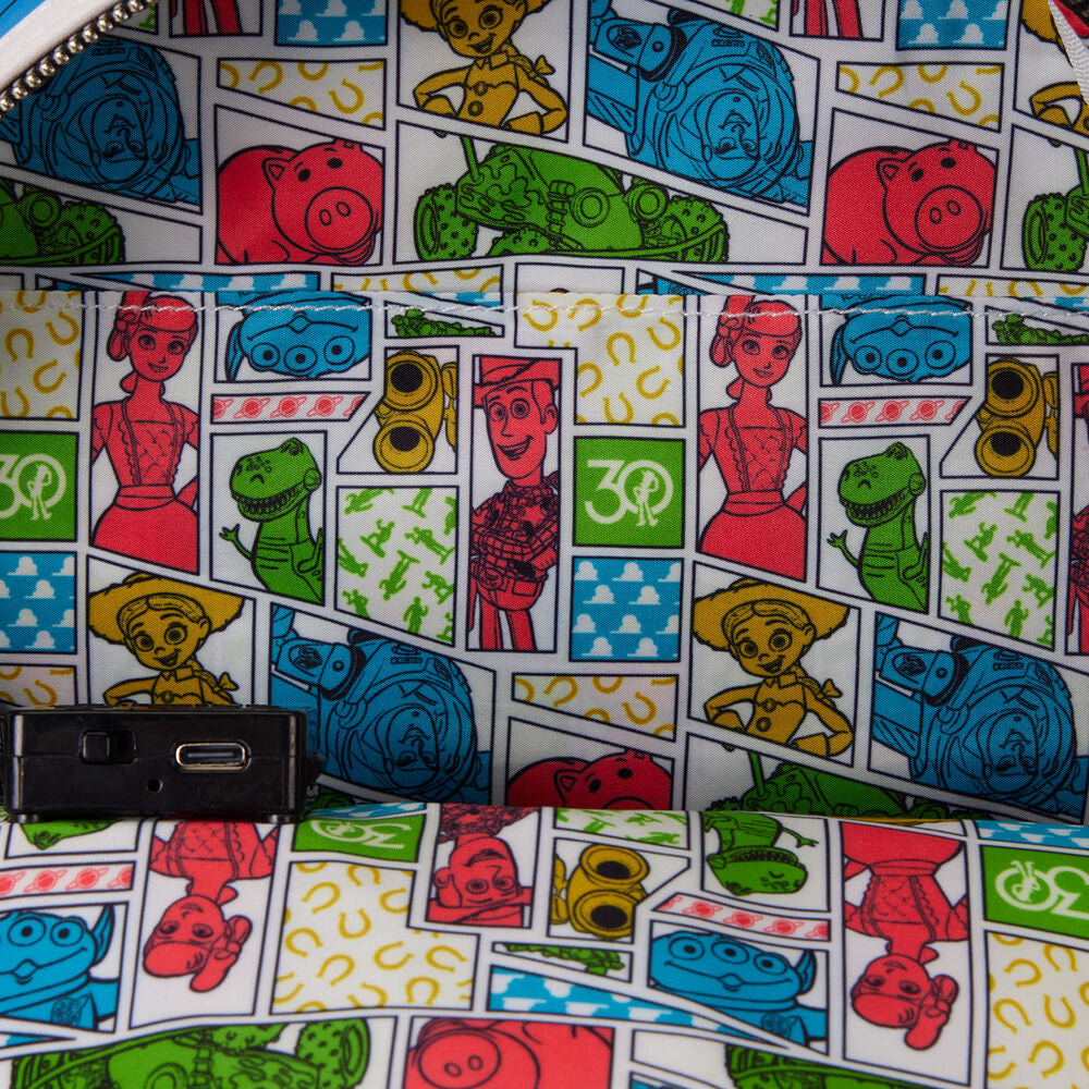 Imagen 4 - Mochila Buzz Lightyear 30Th Anniversary Toy Story Disney Pixar Loungefly 26Cm