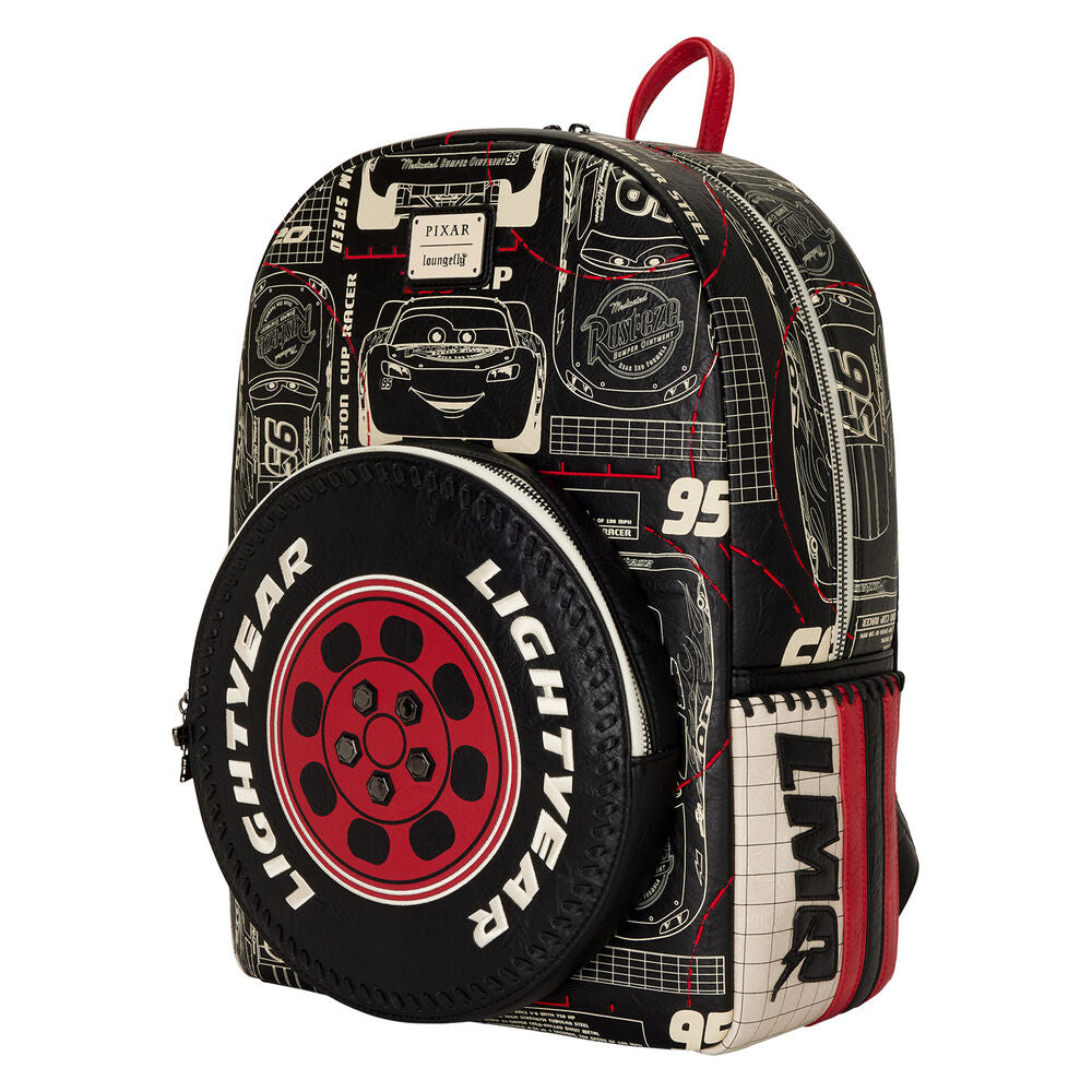 Imagen 2 - Mochila Mcqueen Cars Disney Pixar Loungefly 43Cm
