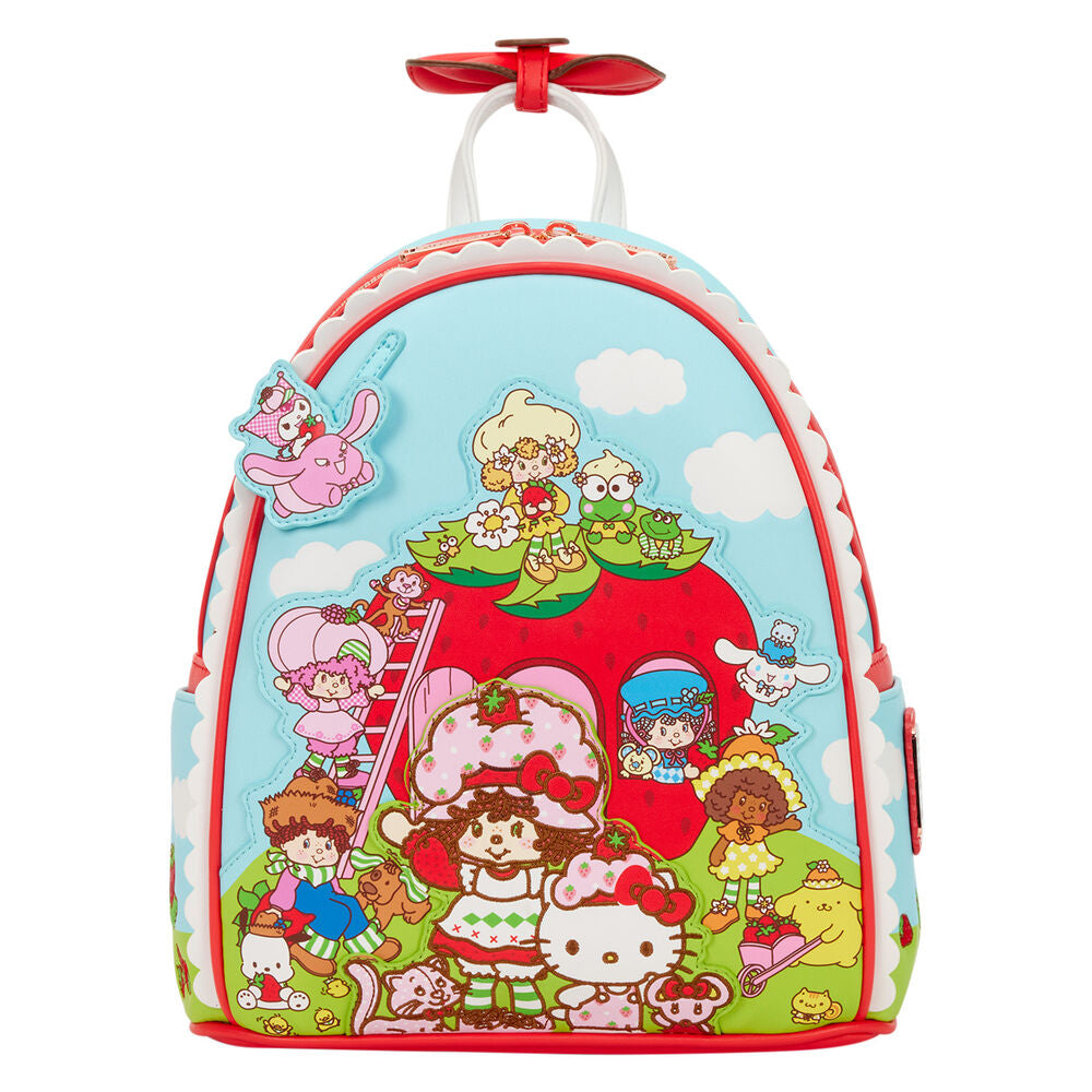 Imagen 1 - Mochila Shortcake Scented Hello Kitty & Friends X Strawberry Loungefly 26Cm