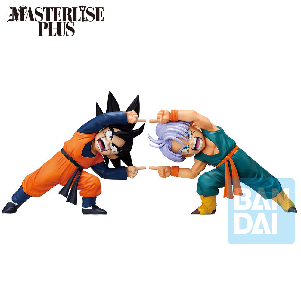 Imagen 1 - Set 2 Figuras Ichibansho Masterlise Son Goten & Trunks Battle Of Super Saiyan Dragon Ball Z 9Cm