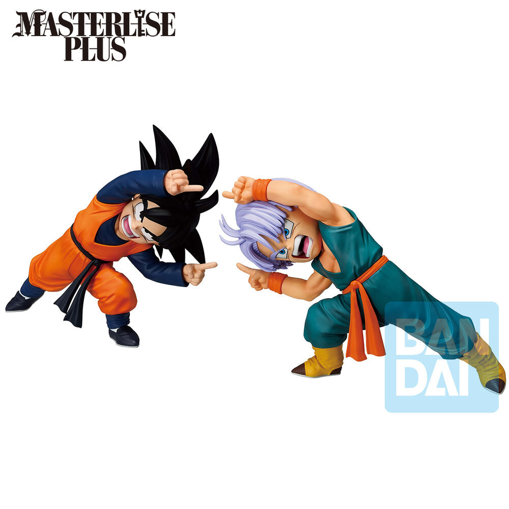 Imagen 2 - Set 2 Figuras Ichibansho Masterlise Son Goten & Trunks Battle Of Super Saiyan Dragon Ball Z 9Cm
