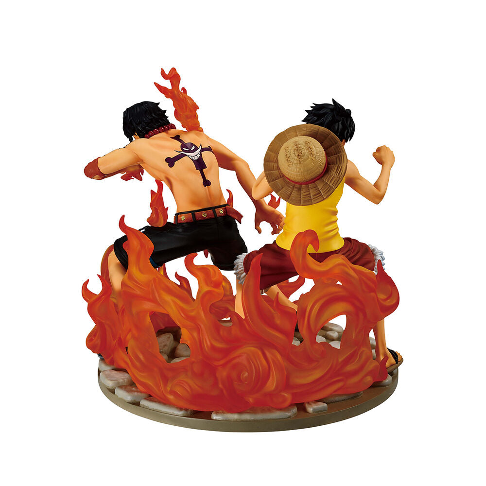 Imagen 4 - Figura Ichibansho Ace & Luffy Dramatic Memories One Piece 15Cm