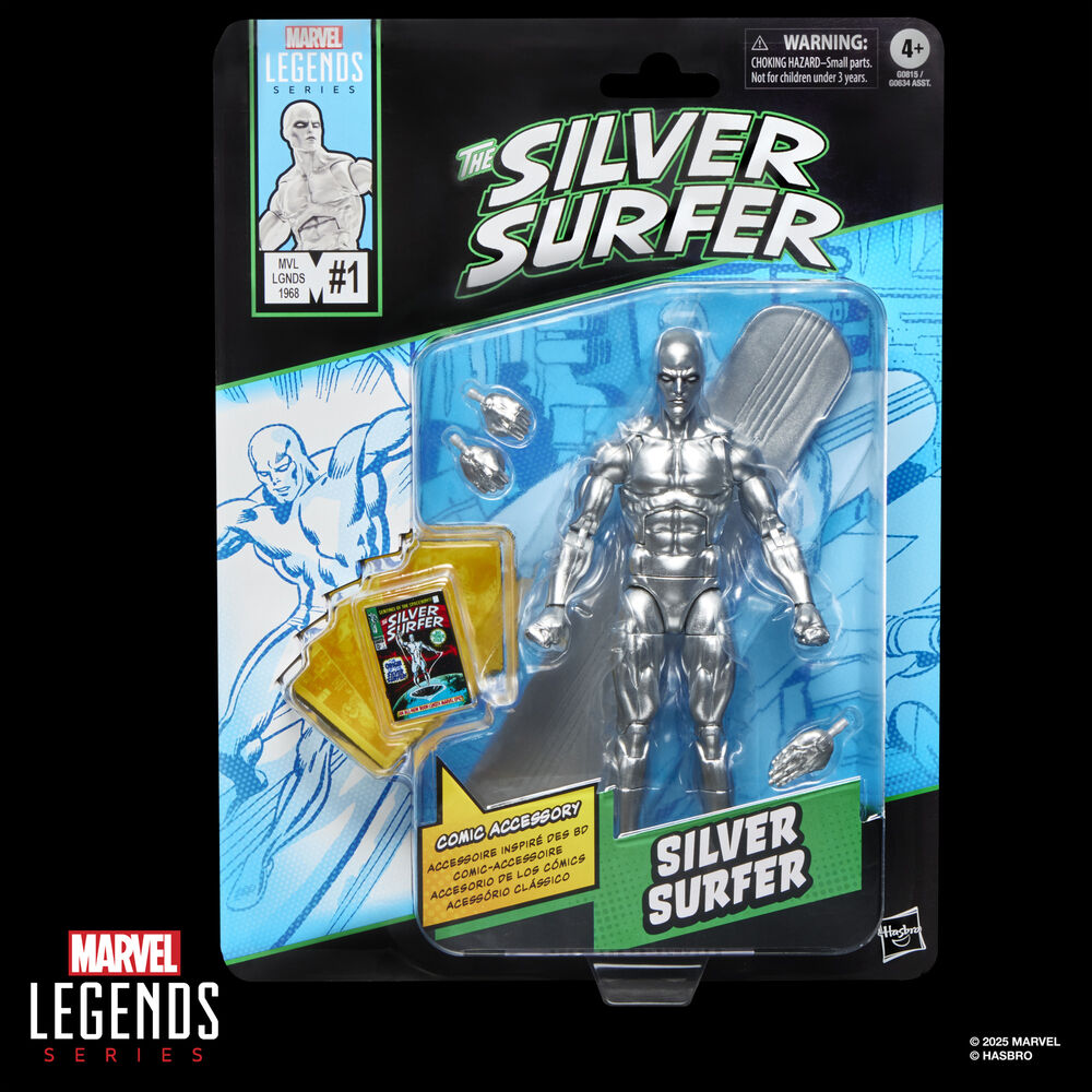 Imagen 4 - Figura Estela Plateada The Silver Surfer Marvel Legends Series 15Cm