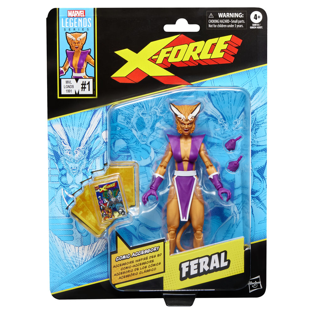 Imagen 1 - Figura Feral X-force Marvel Legends Series 15Cm