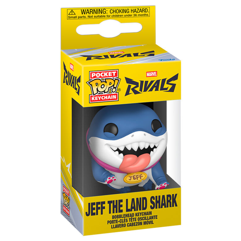 Imagen 2 - Llavero Pocket Pop Marvel Rivals Jeff The Land Shark