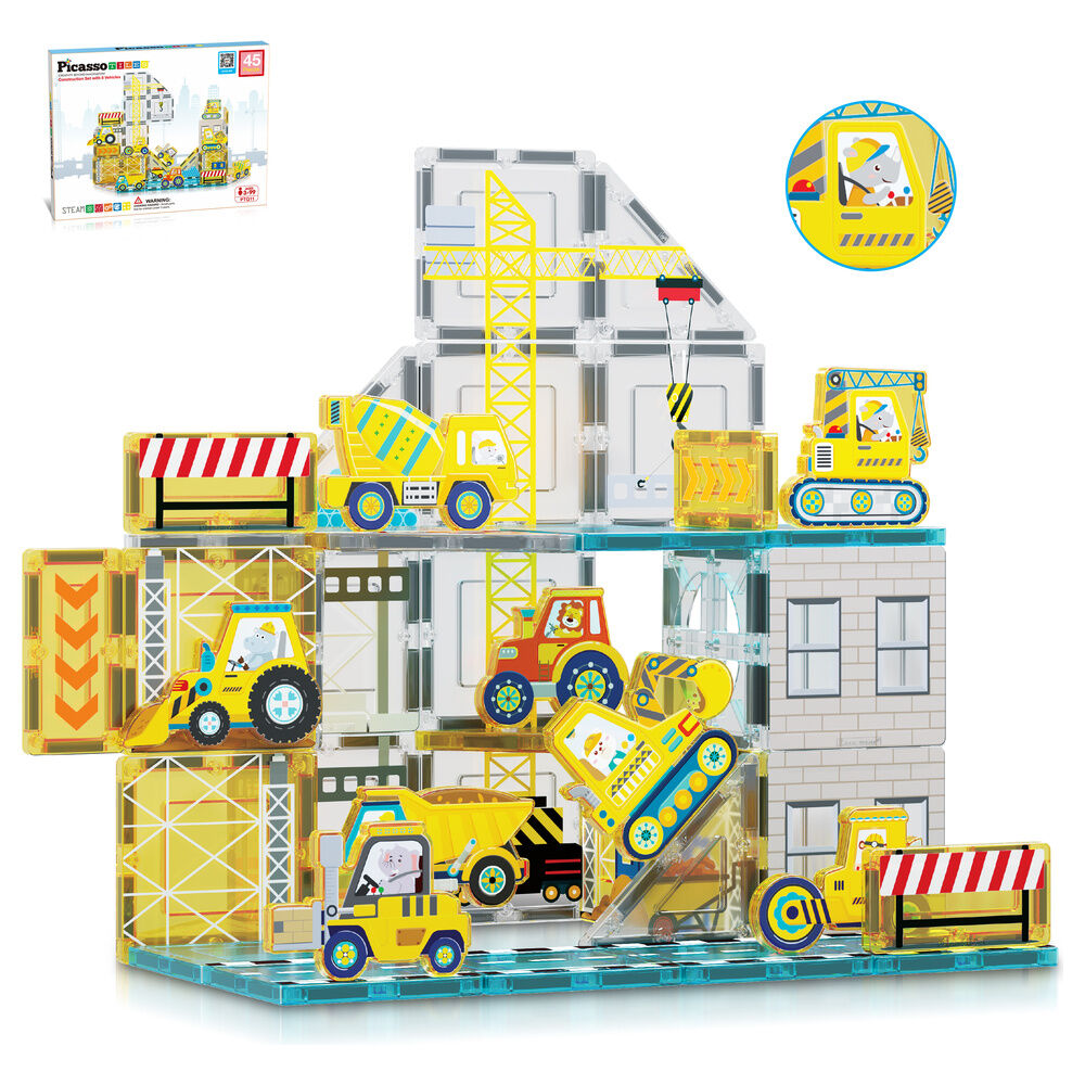 Imagen 1 - Bloques Magneticos + 8 Vehiculos