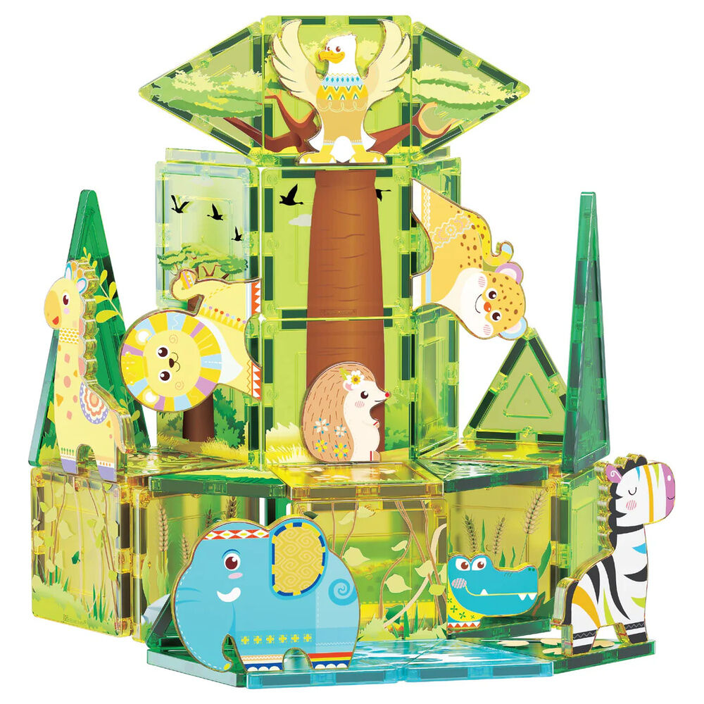 Imagen 1 - Bloques Magneticos Safari + 8 Figuras