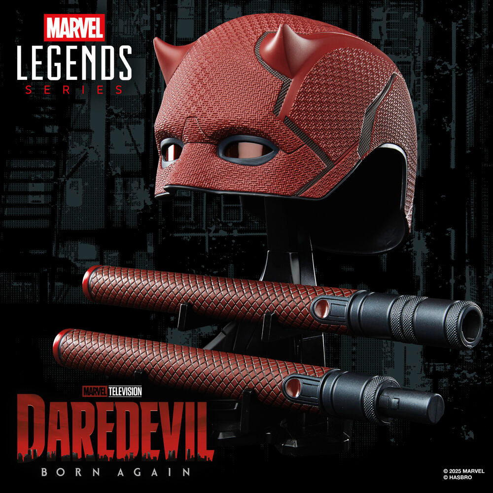 Imagen 9 - Replica Mascara + Baston De Combate Born Again Daredevil Marvel Legends Series