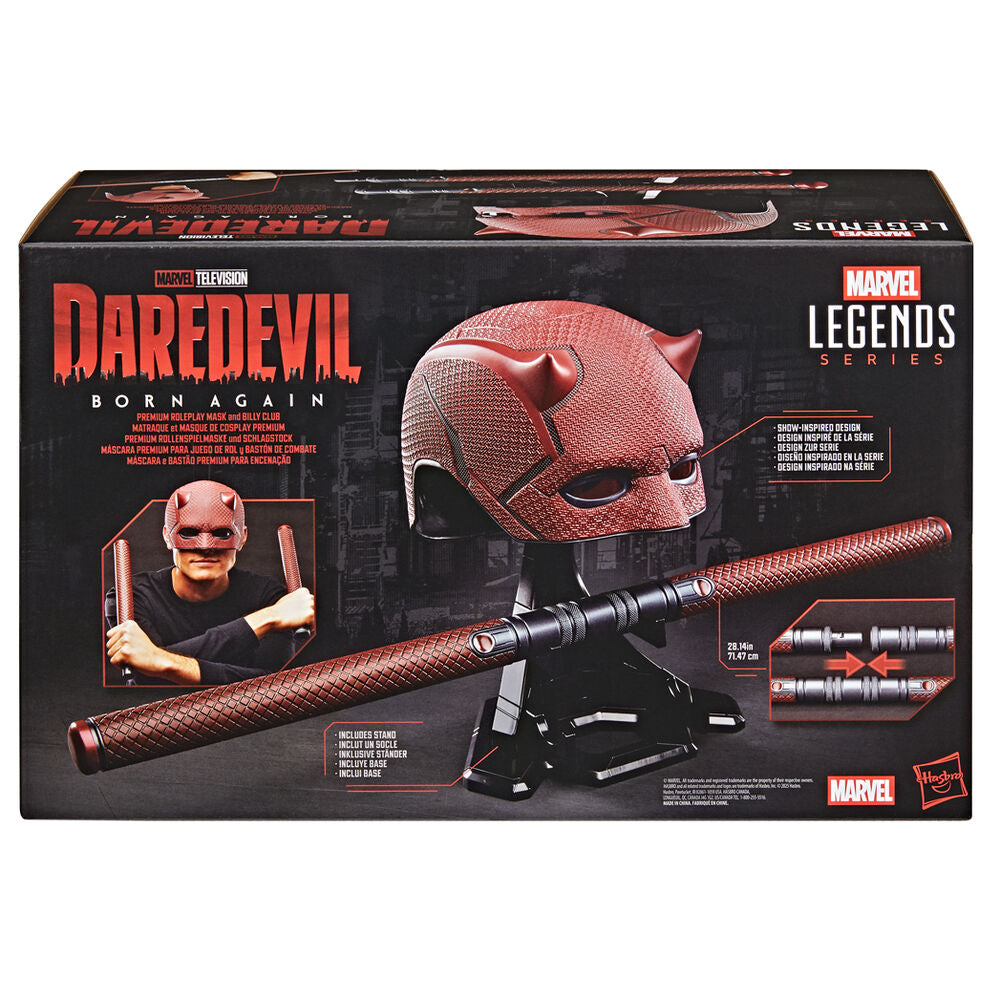 Imagen 1 - Replica Mascara + Baston De Combate Born Again Daredevil Marvel Legends Series