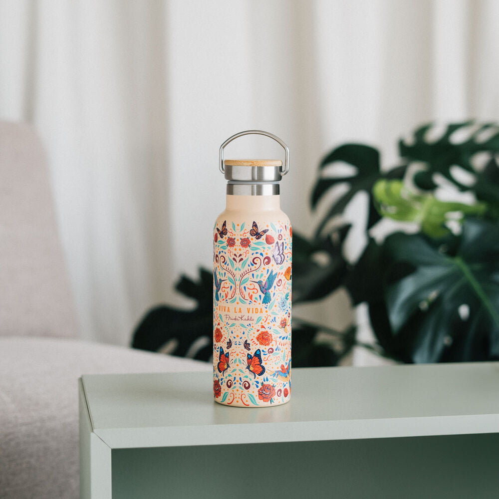 Imagen 3 - Botella Acero Inoxidable Viva La Vida Frida Kahlo 500Ml