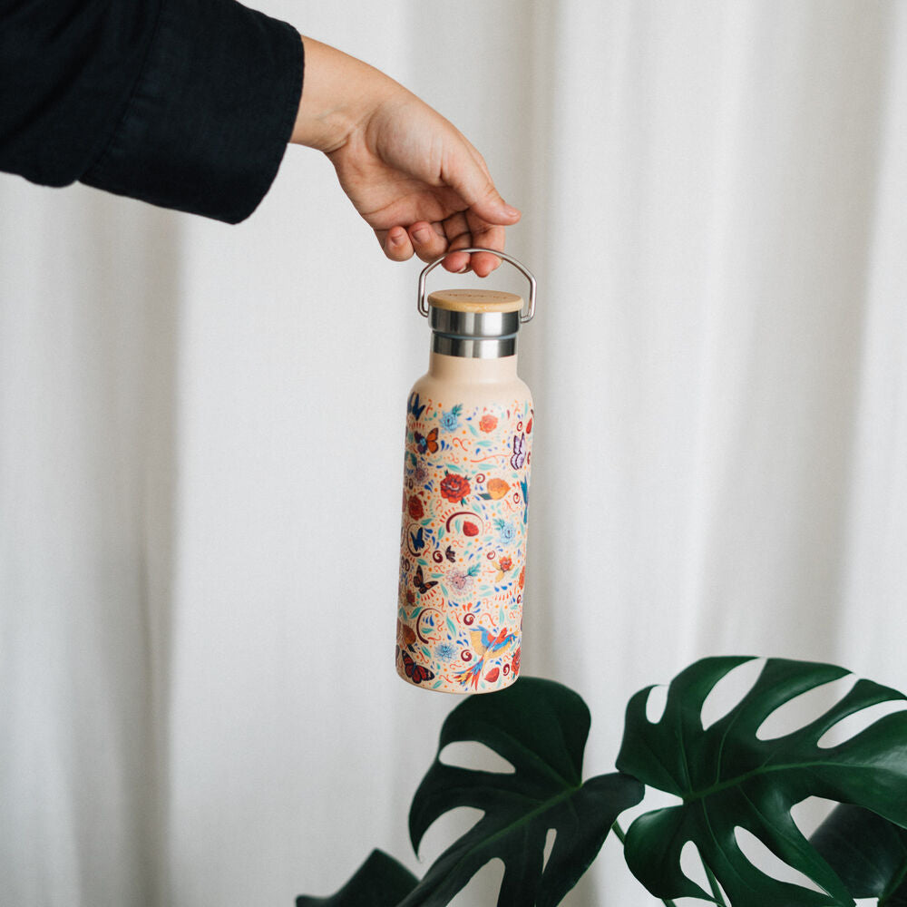 Imagen 5 - Botella Acero Inoxidable Viva La Vida Frida Kahlo 500Ml
