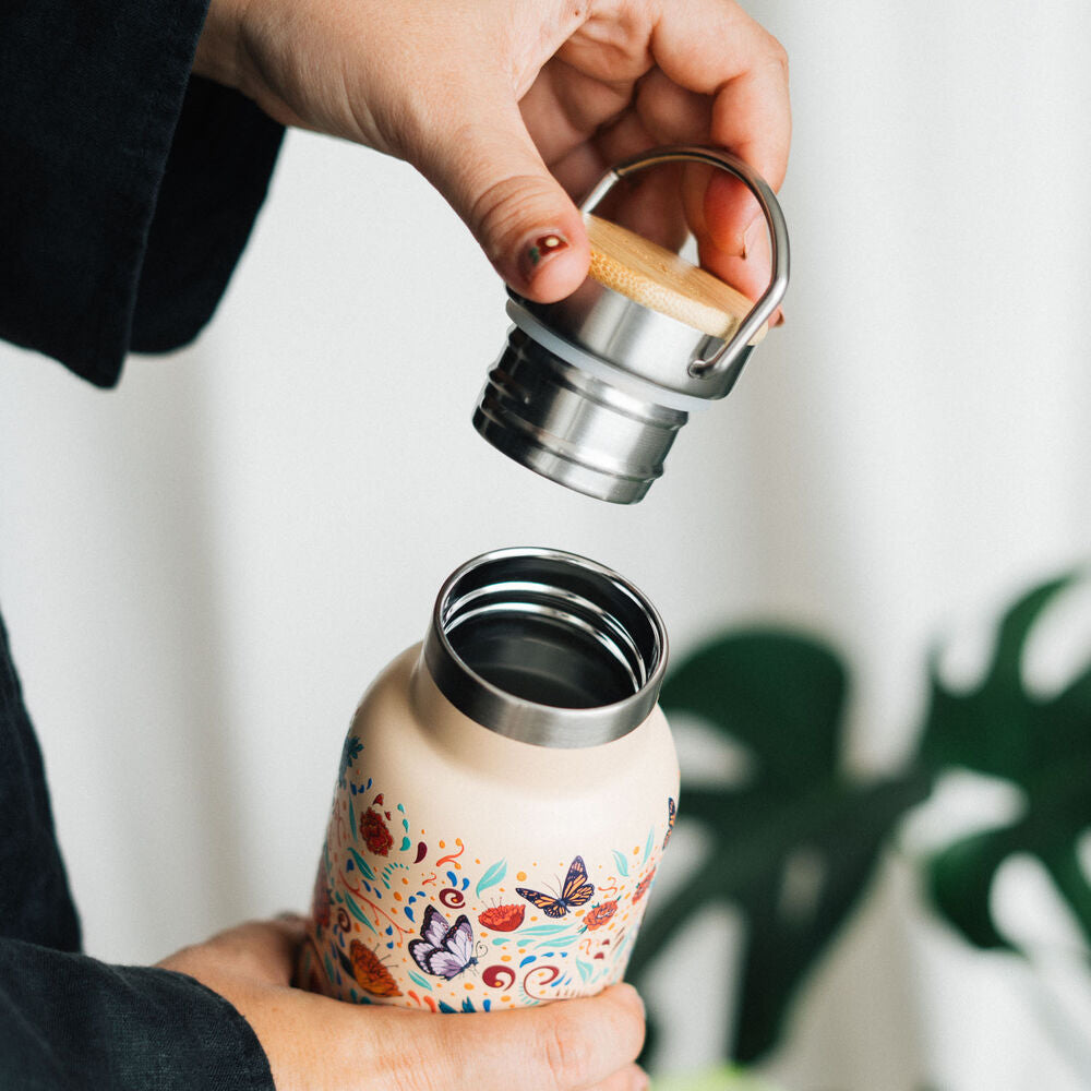 Imagen 7 - Botella Acero Inoxidable Viva La Vida Frida Kahlo 500Ml