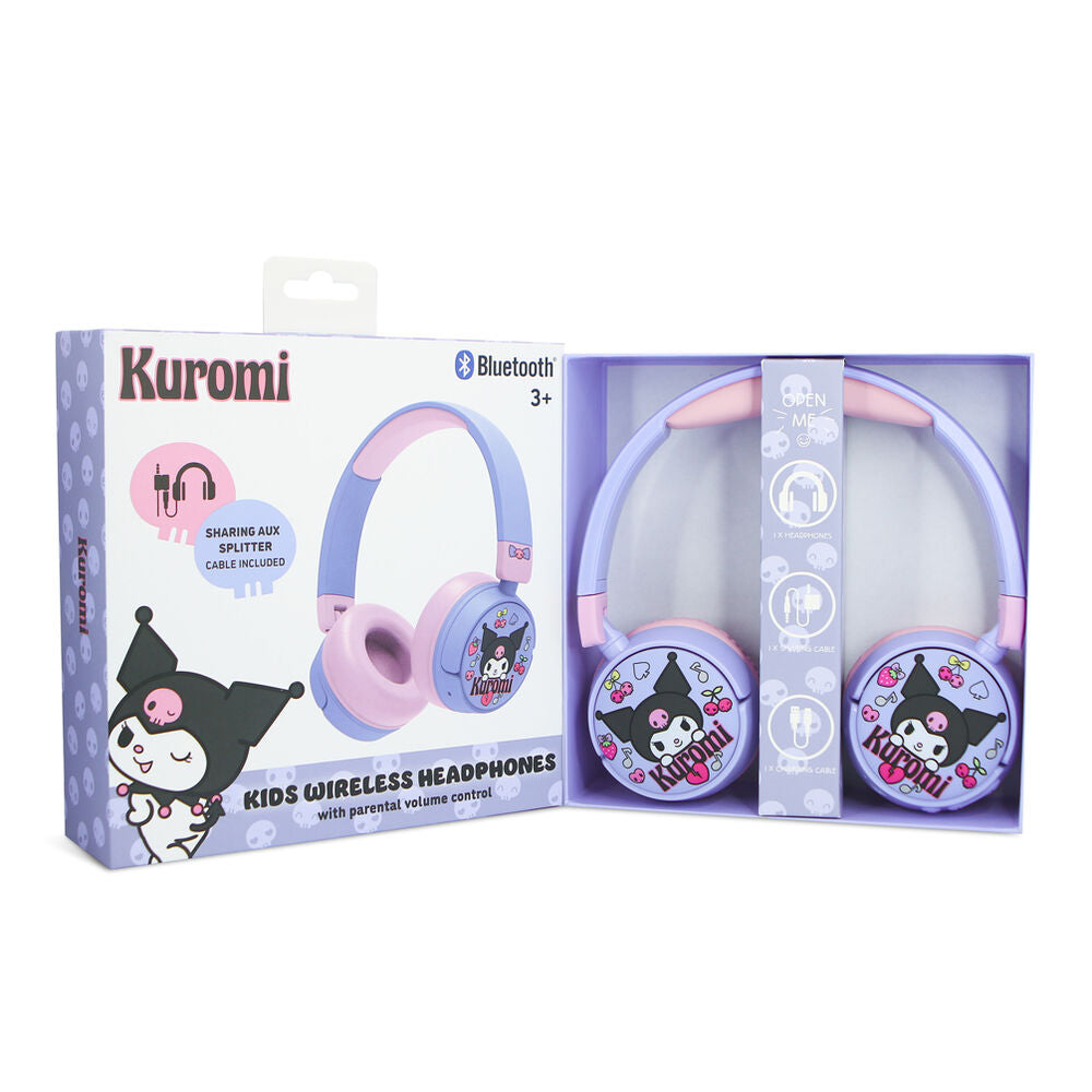 Imagen 3 - Auriculares Inalambricos Infantiles Kuromi Hello Kitty