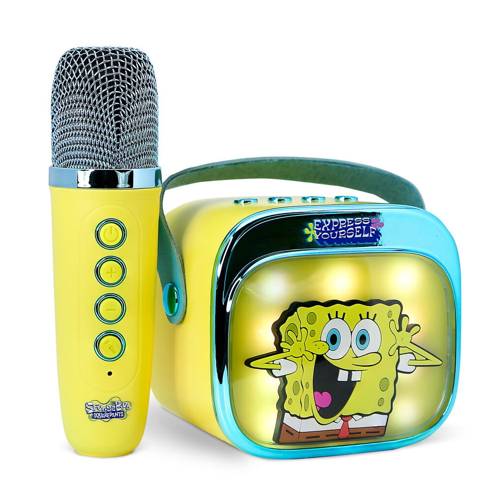 Imagen 4 - Altavoz Y Micro Karaoke Led Bob Esponja